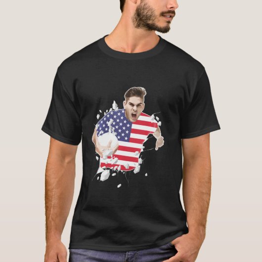 Usa Rugby Union Jersey 2019 Fans Kit American Supp Tシャツ (正面)