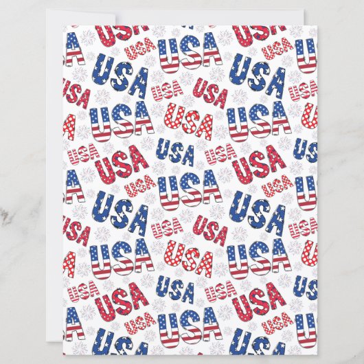 USA Scrapbook Paper (正面)