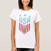 USA Soccer Crest Gold Star Tシャツ (正面)