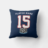 USA Soccer Eagle Athlete Patriotic National Team  クッション (裏面)