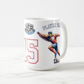 USA Soccer Eagle Athlete Patriotic National Team  コーヒーマグカップ (正面右)