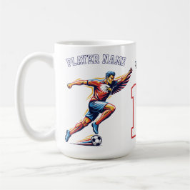 USA Soccer Eagle Athlete Patriotic National Team  コーヒーマグカップ