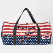 USA Soccer Eagle Athlete Patriotic National Team  ダッフルバッグ (正面)