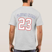 USA Soccer Eagle Athlete Patriotic National Team  Tシャツ (裏面)