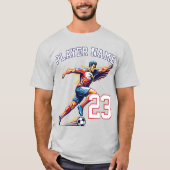 USA Soccer Eagle Athlete Patriotic National Team  Tシャツ (正面)