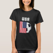 Usa Soccer Team Flag Tシャツ (正面)