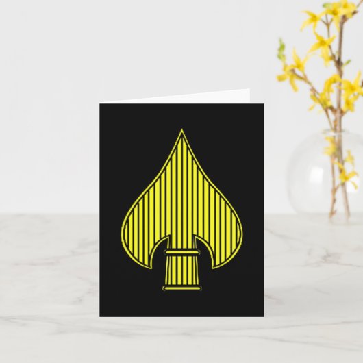 Usa Special Operations Command Logo Patriotic Vete カード (黄色い花)