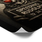 Usa Speeding Rudolph – Reindeer Mugshot - Funny Ch ポスター (角)