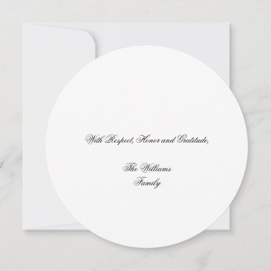 USA Starお客様のサービスに感謝、退役軍人の日 (裏面)