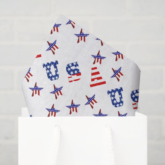 USA Stars and Stripes  薄葉紙 (ギフトバッグ)