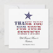USA Stars and Stripes Thank You Your Service (正面)