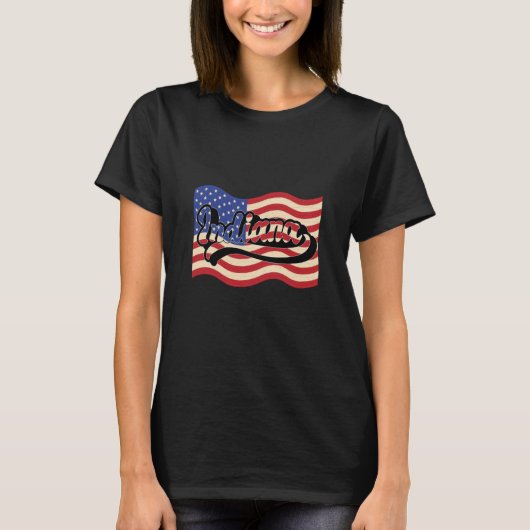 USA State America Indiana Tシャツ (正面)