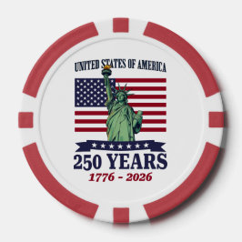USA Statue of Liberty 250 Years 1776-2026 ポーカーチップ