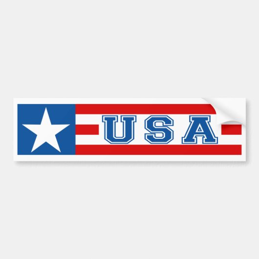 USA sticker バンパーステッカー (正面)