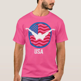 Usa Swim Usaサマースイミング2024ゲーム Tシャツ