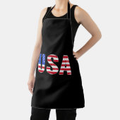 USA Tシャツ 愛国 アメリカ国旗 メンズ レディース キッズ エプロン (インサイチュ)