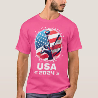 Usa Team 2024バレーボールシャツ女子男性へ子供 Tシャツ