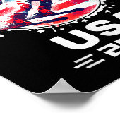 Usa Team 2026スキーシャツ女子男性へキッズスキー ポスター (角)