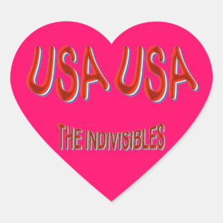 USA THE INDIVISIBLES赤白青 ハートシール