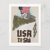 USA To Ski ポストカード (正面)