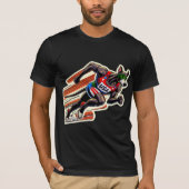 USA-TRACK AND FIELD GREYHOUND 3 Tシャツ (正面)