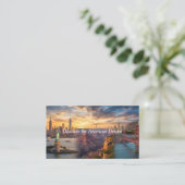 USA Travel & Emergency Info Business Card - Person 名刺 (スタンド正面)