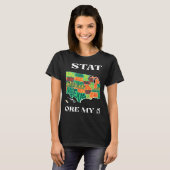USA Travel Visit 50 States Map 1 Tシャツ (正面フル)