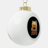 Usa Trumpkin Keep Halloween Great Funny セラミックボールオーナメント (左)