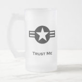 USA Trust Me Black フロストグラスビールジョッキ (左)
