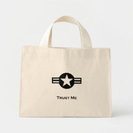 USA Trust Me Black ミニトートバッグ