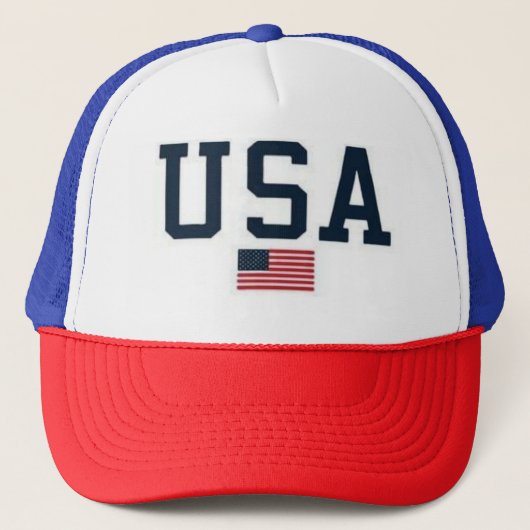 USA varsity letters American Flag Gym Sports キャップ (正面)