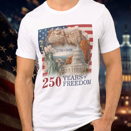 USA Vintage America's Semiquincentennial 250 Years Tシャツ
