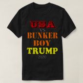 USA vs Bunker Boy Trump 2020  Tシャツ (デザイン正面)
