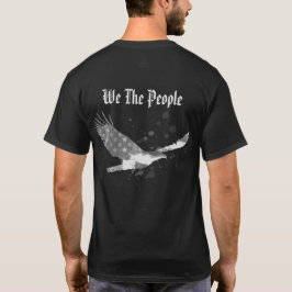 *~* USA We The People Flag Eagle American Black（米国 Tシャツ
