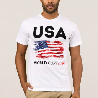 USA World Cup 2026 American Flag Soccer Tシャツ