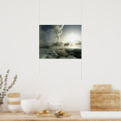 USA, Wyoming, Yellowstone National Park. Sunrise ポスター (キッチン)