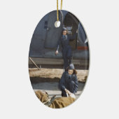 USAAFフライトナースと気に負傷用メディア セラミックオーナメント (左)