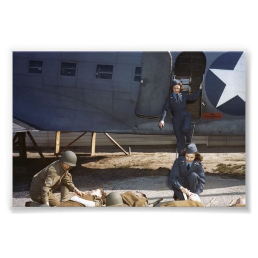 USAAFフライトナースと気に負傷用メディア フォトプリント            (正面)