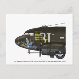 USAAF C-47スカイトレイン鼻アート ポストカード