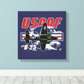 USAAF WWII – The Power of American Air Supremacy キャンバスプリント (インサイチュ (ウッドフロア))