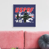 USAAF WWII – The Power of American Air Supremacy キャンバスプリント (インサイチュ (リビング))