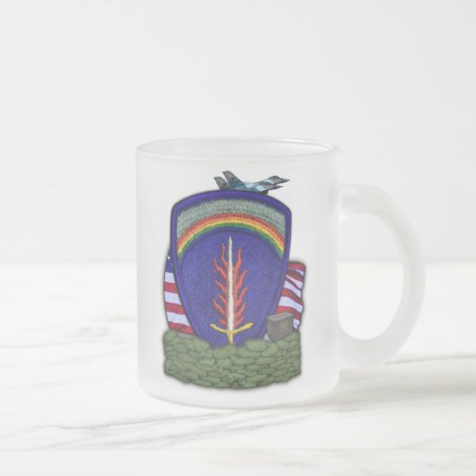 USAB USAREURパッチベッツMug フロストグラスマグカップ (右)