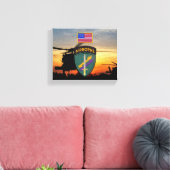 USACAPOCスペシャルOps退役軍人vetsパッチ キャンバスプリント (インサイチュ (リビング))