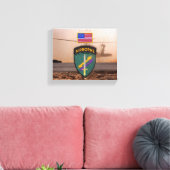 USACAPOCスペシャルOps退役軍人vetsパッチ キャンバスプリント (インサイチュ (リビング))