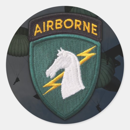 usacapoc特別なops vetsパッチシール ラウンドシール (正面)