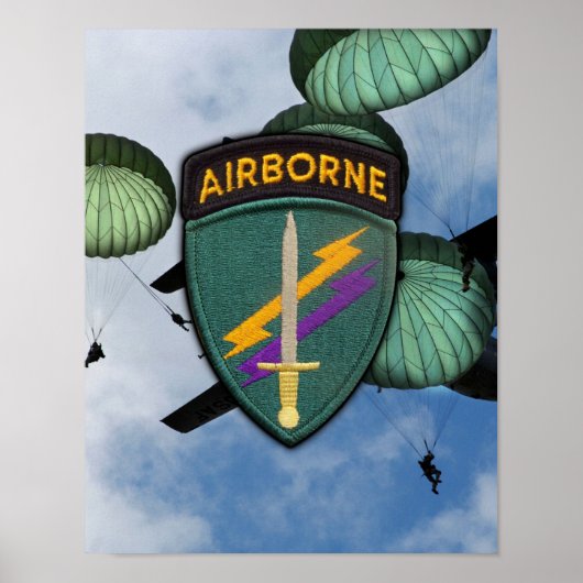 USACAPOC特別Ops民事問題パッチプリント ポスター (正面)