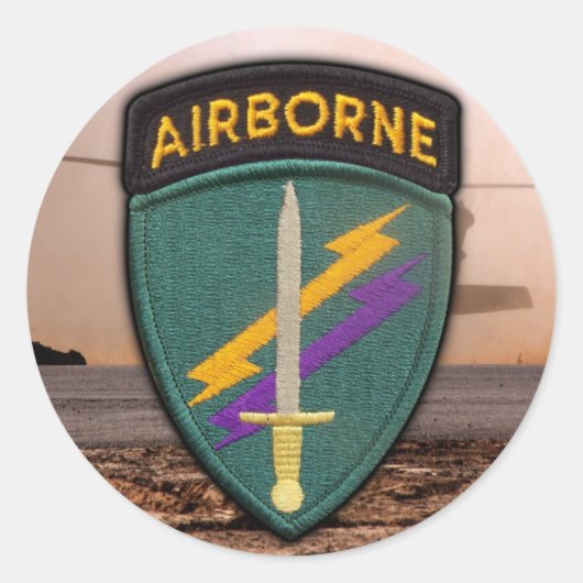 USACAPOC(A)特別なOpsパッチシール ラウンドシール (正面)