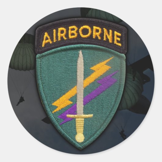 USACAPOC(A)特別Ops心理操作 ラウンドシール (正面)