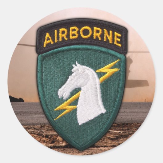 USACAPOC(A) 1st Special Opsパッチシール ラウンドシール (正面)