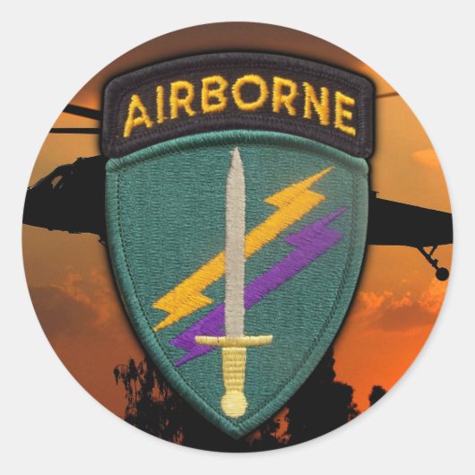 USACAPOC(A) Special Opsパッチ退役軍人Vets ラウンドシール (正面)